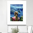 Discovery of Water by Gill Alexander on GIANT ART - pink figurative shark