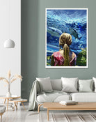 Discovery of Water by Gill Alexander on GIANT ART - pink figurative shark