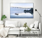 Brume sur le lac d'argent by Jocelyne Maucotel on GIANT ART - blue sea scene