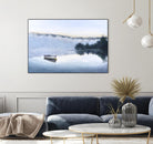 Brume sur le lac d'argent by Jocelyne Maucotel on GIANT ART - blue sea scene