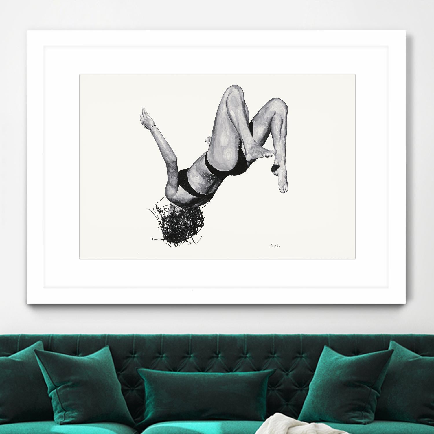 Tricia by Gill Alexander on GIANT ART - white figurative woman