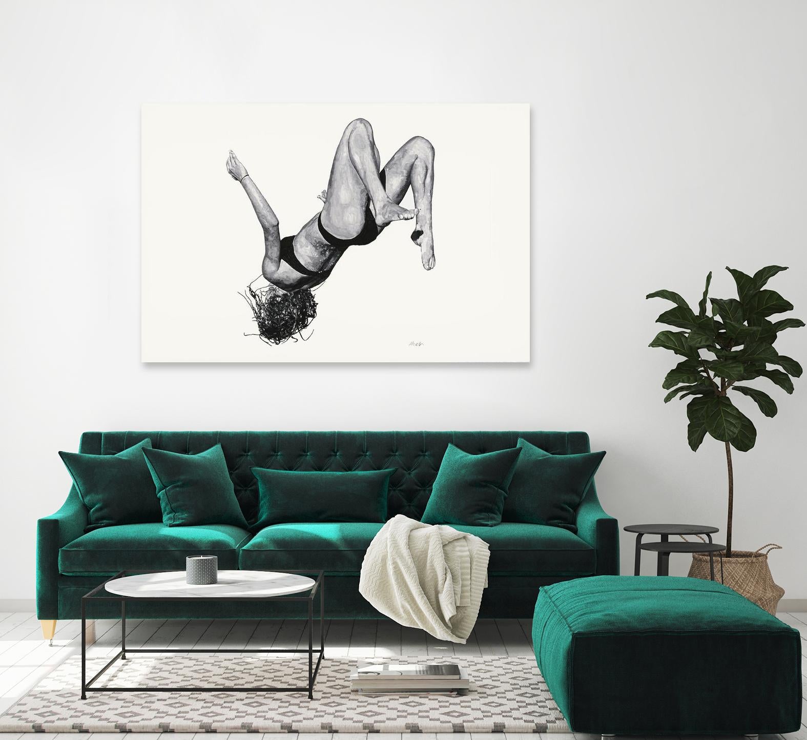 Tricia by Gill Alexander on GIANT ART - white figurative woman