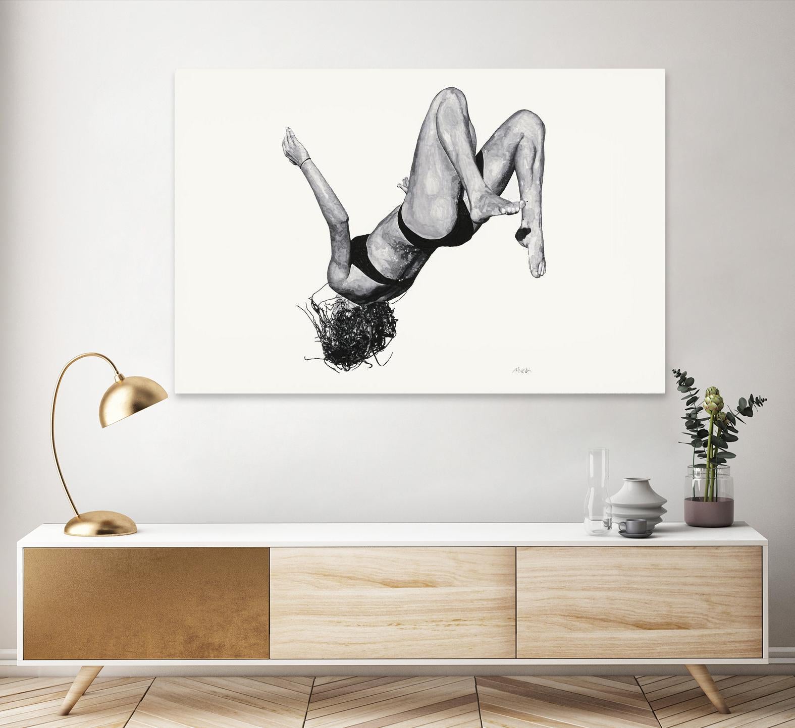 Tricia by Gill Alexander on GIANT ART - white figurative woman