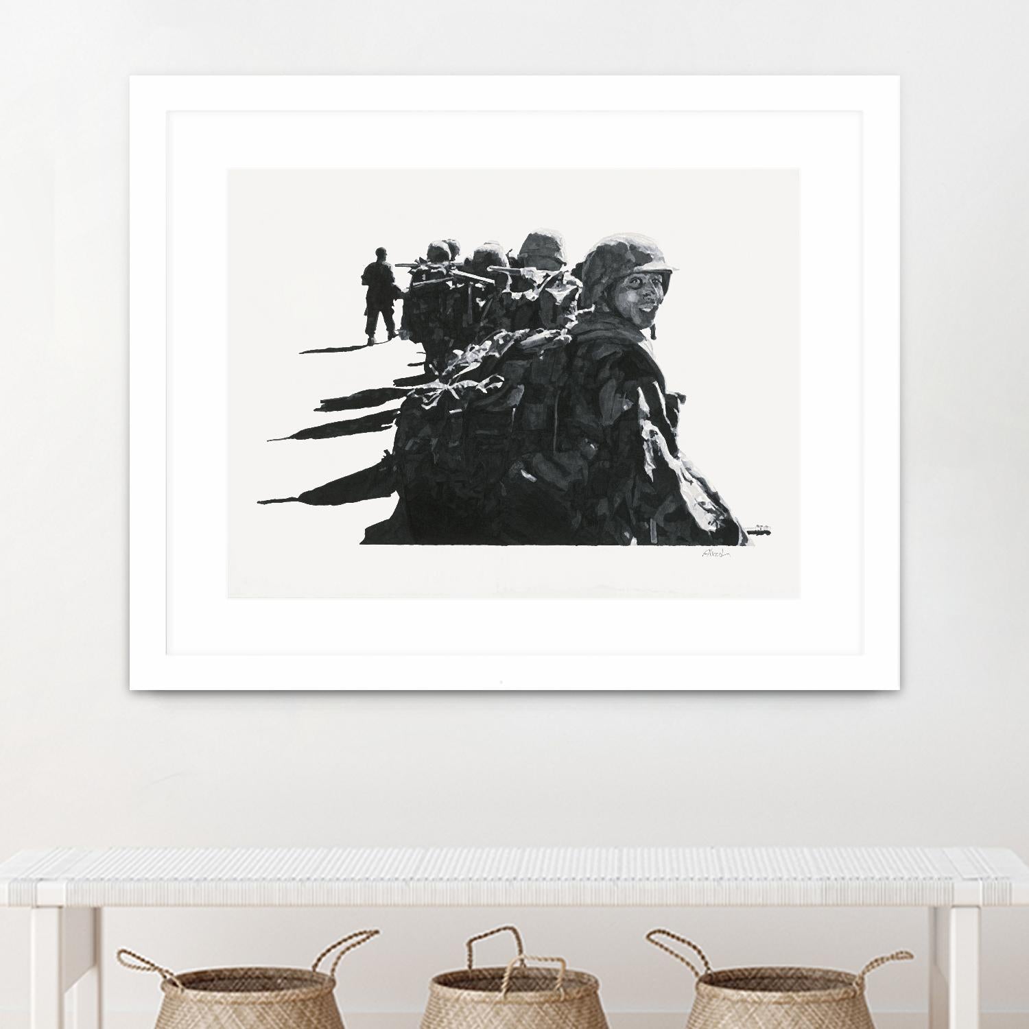 Last look by Gill Alexander on GIANT ART - white black & white