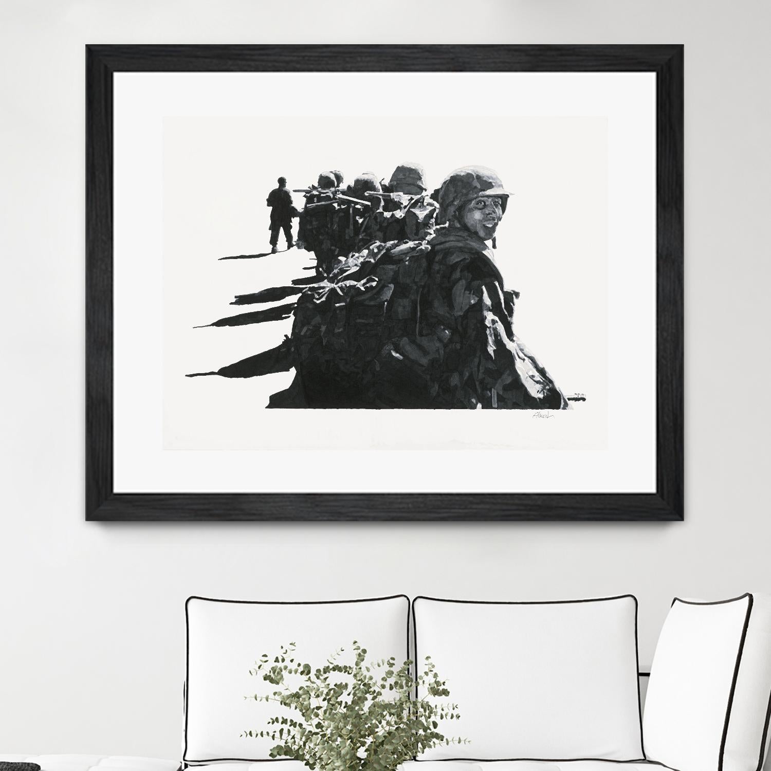 Last look by Gill Alexander on GIANT ART - white black & white