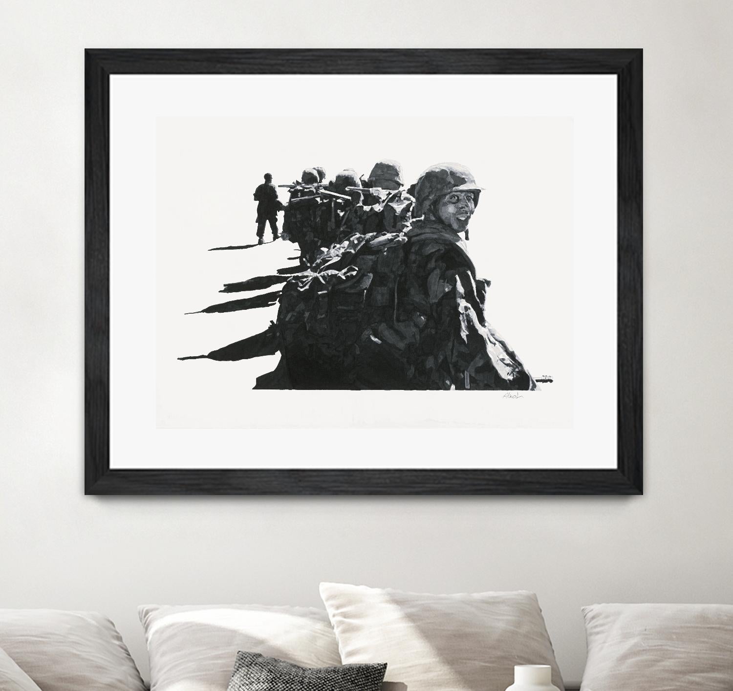 Last look by Gill Alexander on GIANT ART - white black & white