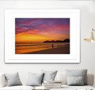 Costa Rican sunset stroll by Nick Jackson on GIANT ART - pink photo art