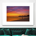 Costa Rican sunset stroll by Nick Jackson on GIANT ART - pink photo art