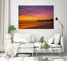 Costa Rican sunset stroll by Nick Jackson on GIANT ART - pink photo art