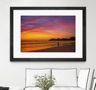 Costa Rican sunset stroll by Nick Jackson on GIANT ART - pink photo art