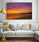 Costa Rican sunset stroll by Nick Jackson on GIANT ART - pink photo art