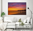 Costa Rican sunset stroll by Nick Jackson on GIANT ART - pink photo art