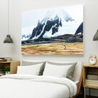 Crossing the green algae field, Antarctica by Nick Jackson on GIANT ART - white photo art