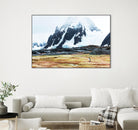 Crossing the green algae field, Antarctica by Nick Jackson on GIANT ART - white photo art