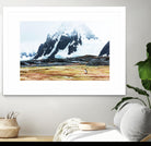 Crossing the green algae field, Antarctica by Nick Jackson on GIANT ART - white photo art