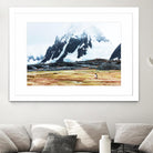 Crossing the green algae field, Antarctica by Nick Jackson on GIANT ART - white photo art