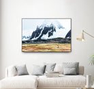 Crossing the green algae field, Antarctica by Nick Jackson on GIANT ART - white photo art