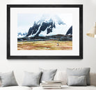 Crossing the green algae field, Antarctica by Nick Jackson on GIANT ART - white photo art