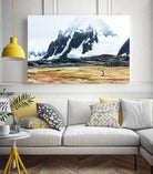 Crossing the green algae field, Antarctica by Nick Jackson on GIANT ART - white photo art