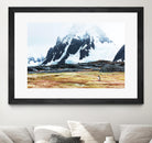 Crossing the green algae field, Antarctica by Nick Jackson on GIANT ART - white photo art