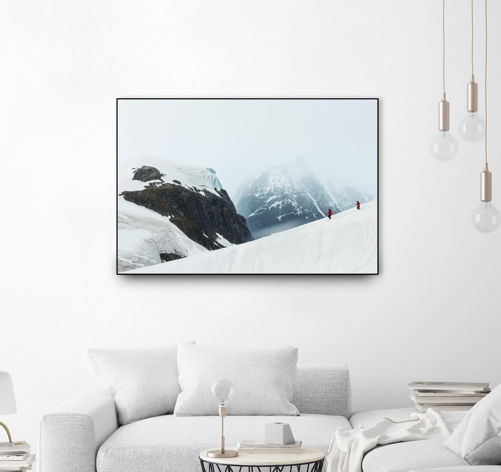 Descending the mountain, Antarctica by Nick Jackson on GIANT ART - white photo art