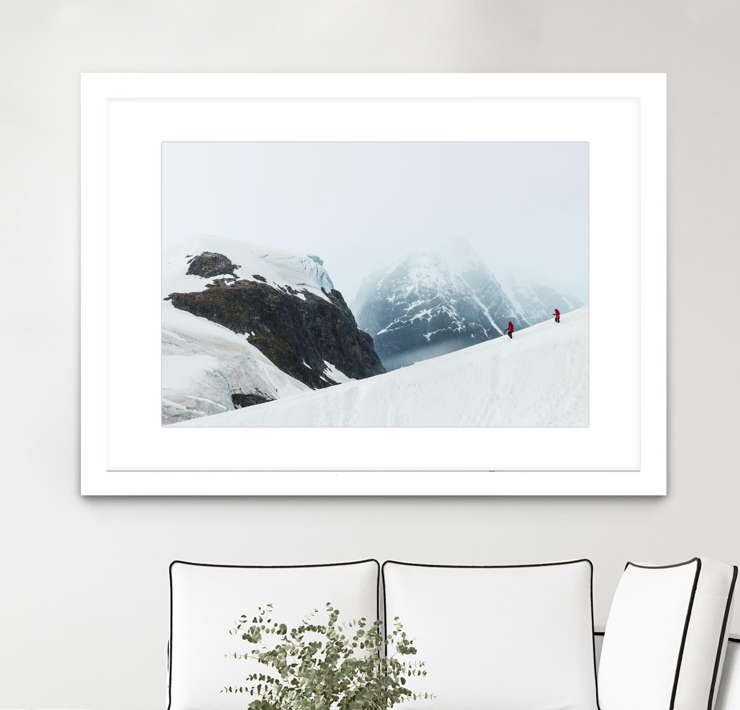 Descending the mountain, Antarctica by Nick Jackson on GIANT ART - white photo art