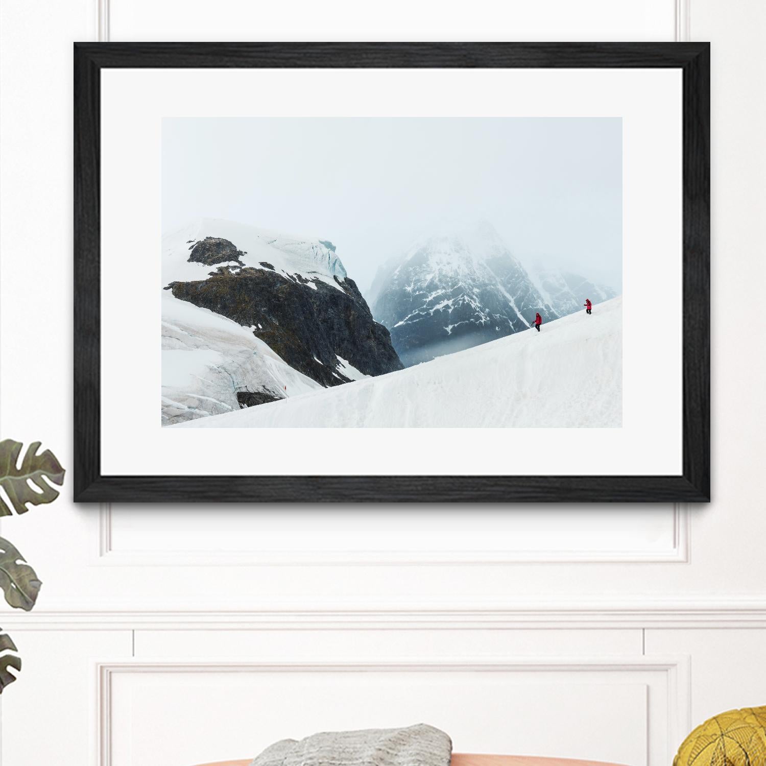 Descending the mountain, Antarctica by Nick Jackson on GIANT ART - white photo art