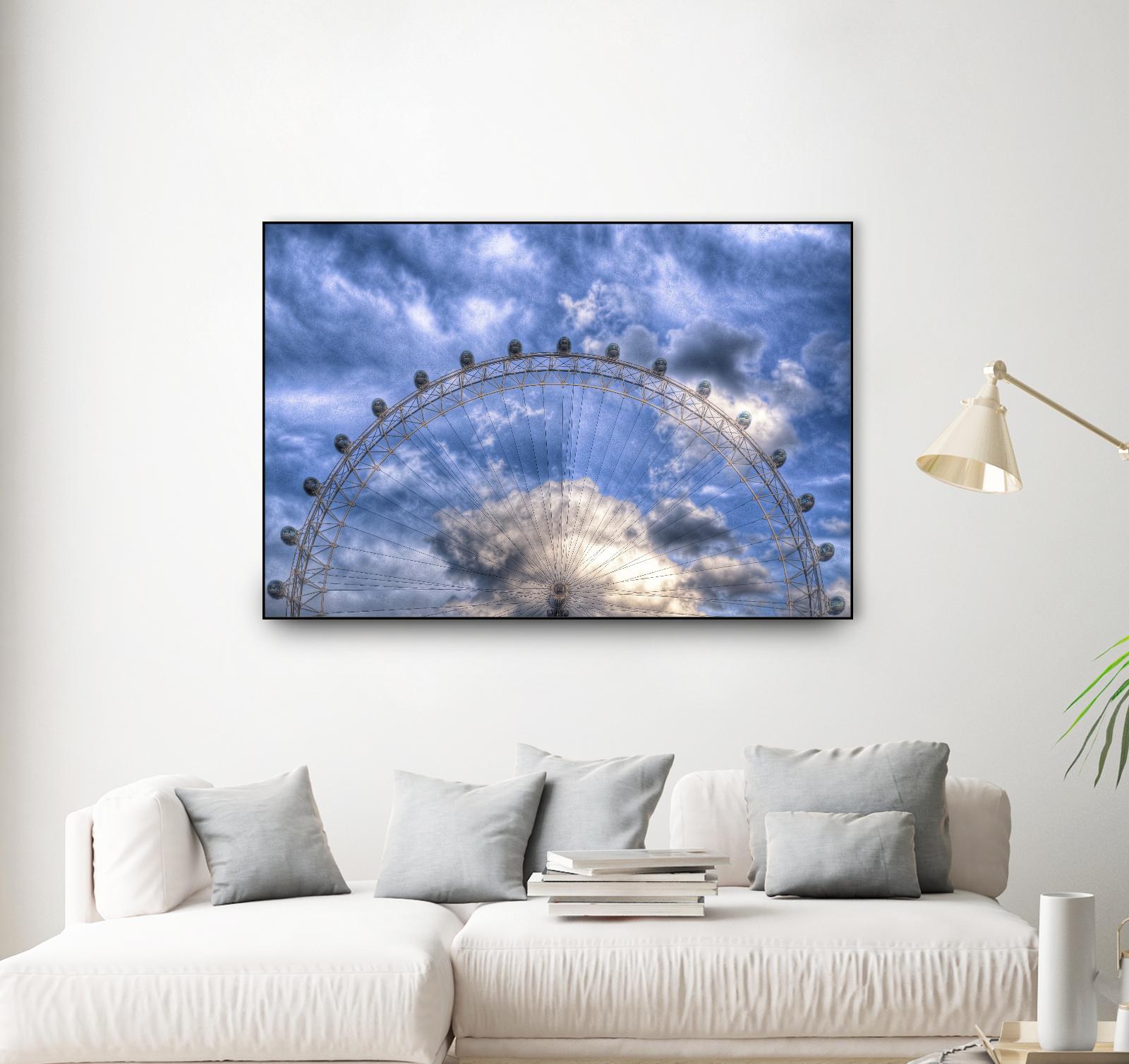 Top half of the London Eye by Nick Jackson on GIANT ART - white photo art