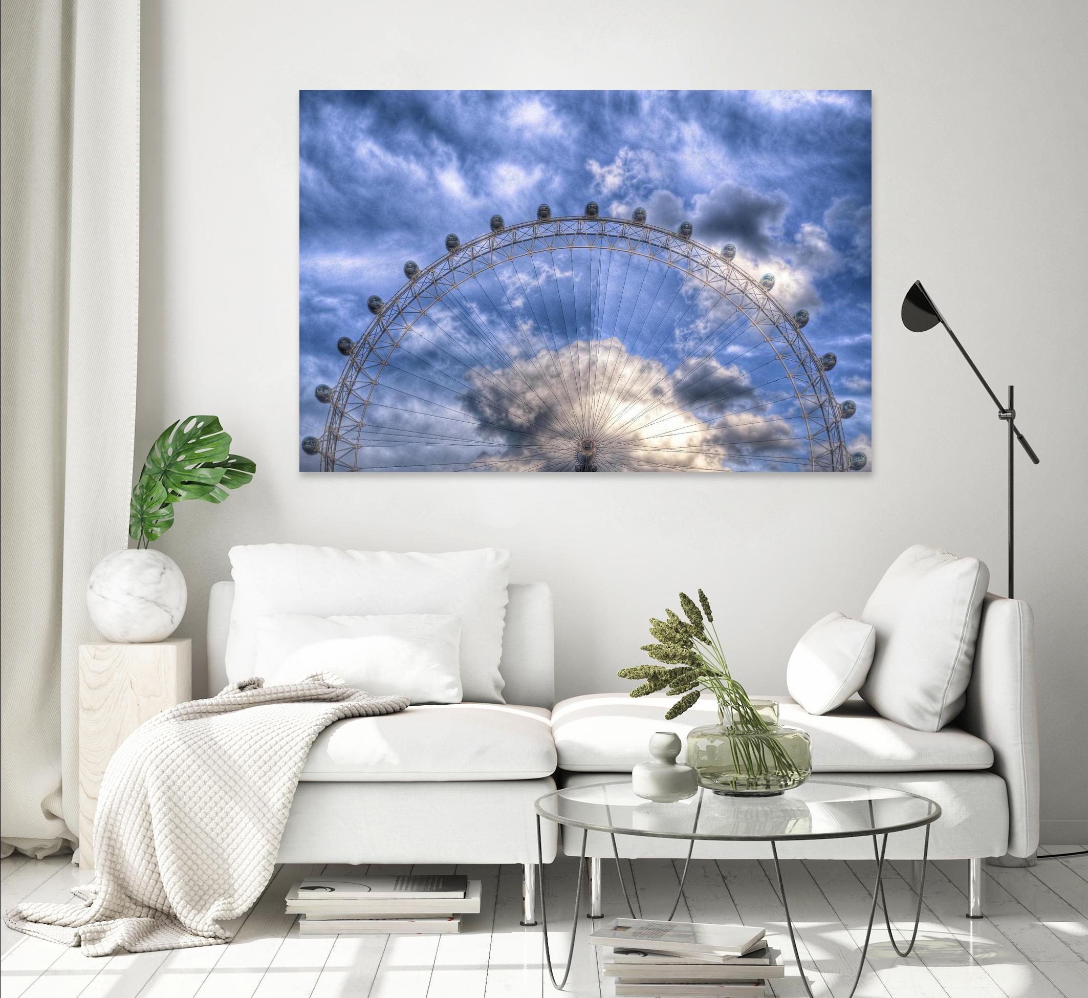 Top half of the London Eye by Nick Jackson on GIANT ART - white photo art