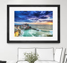 Vernazza Sunset, Cinque Terre, Italy by Nick Jackson on GIANT ART - green costal