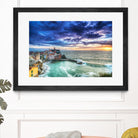 Vernazza Sunset, Cinque Terre, Italy by Nick Jackson on GIANT ART - green costal