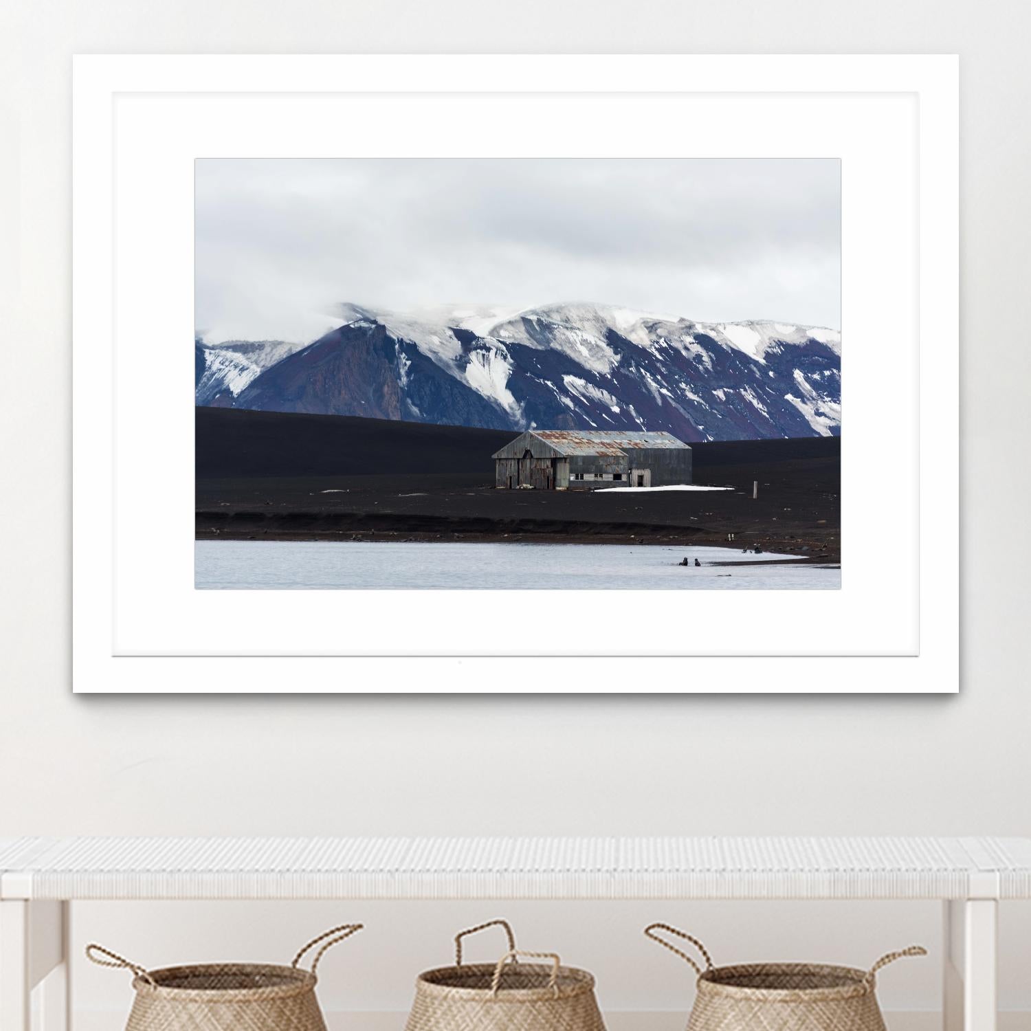 Whaler's Bay, Deception Island, Antarctica by Nick Jackson on GIANT ART - grey photo art