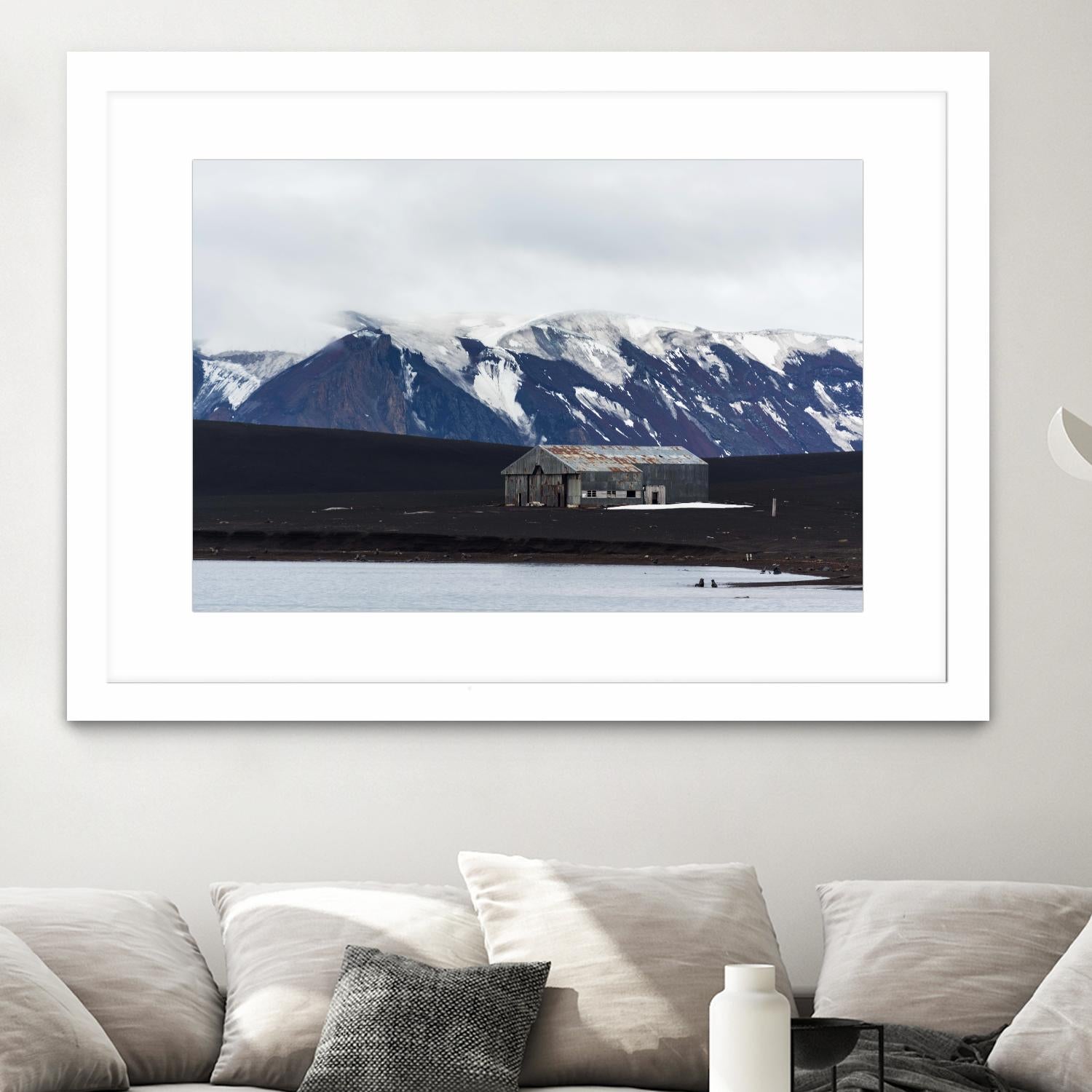 Whaler's Bay, Deception Island, Antarctica by Nick Jackson on GIANT ART - grey photo art