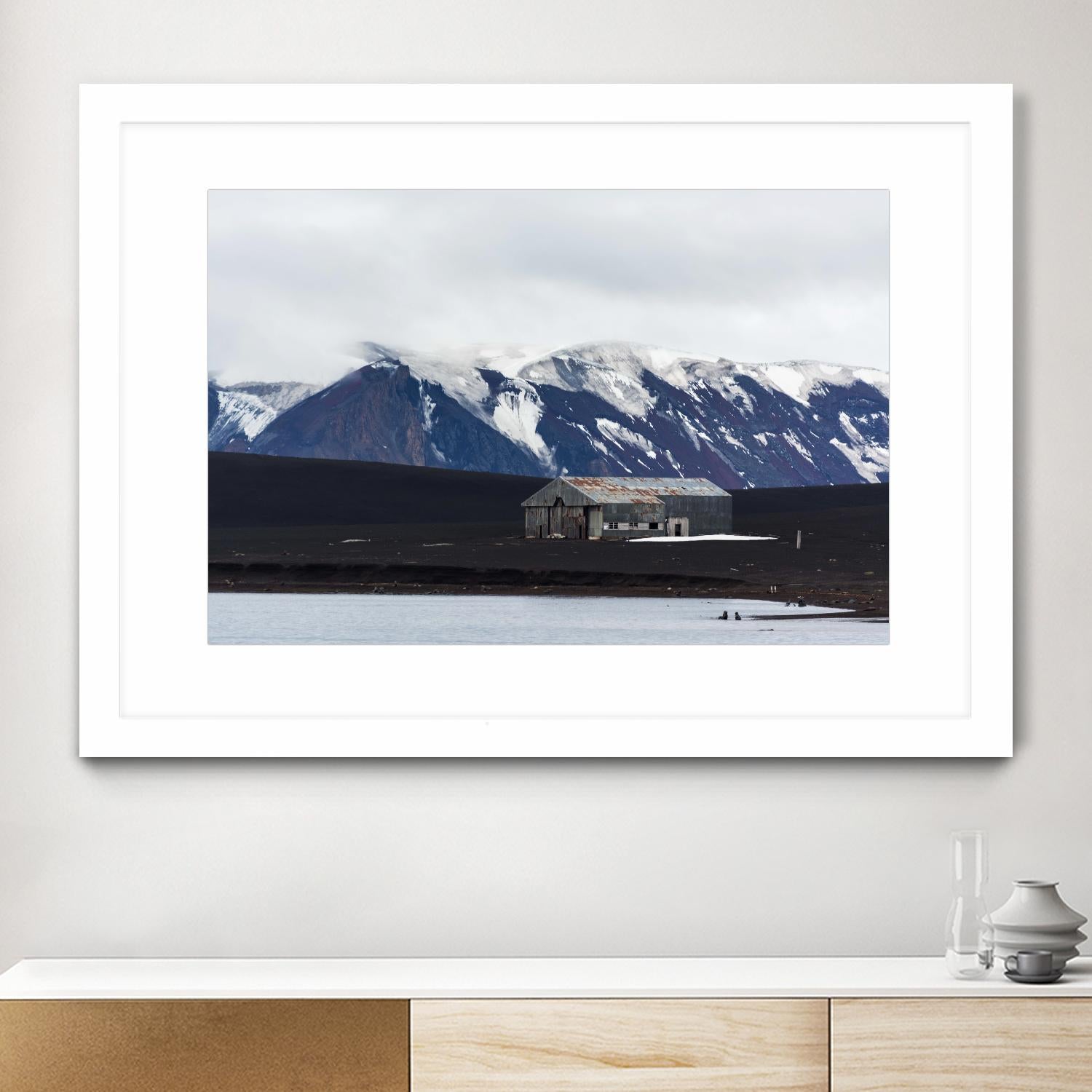 Whaler's Bay, Deception Island, Antarctica by Nick Jackson on GIANT ART - grey photo art