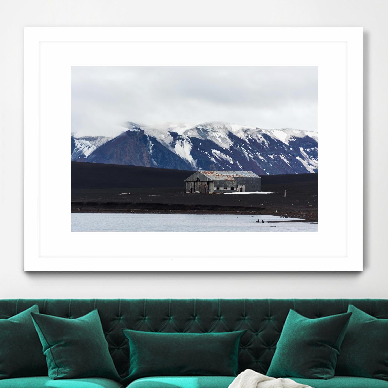 Whaler's Bay, Deception Island, Antarctica by Nick Jackson on GIANT ART - grey photo art
