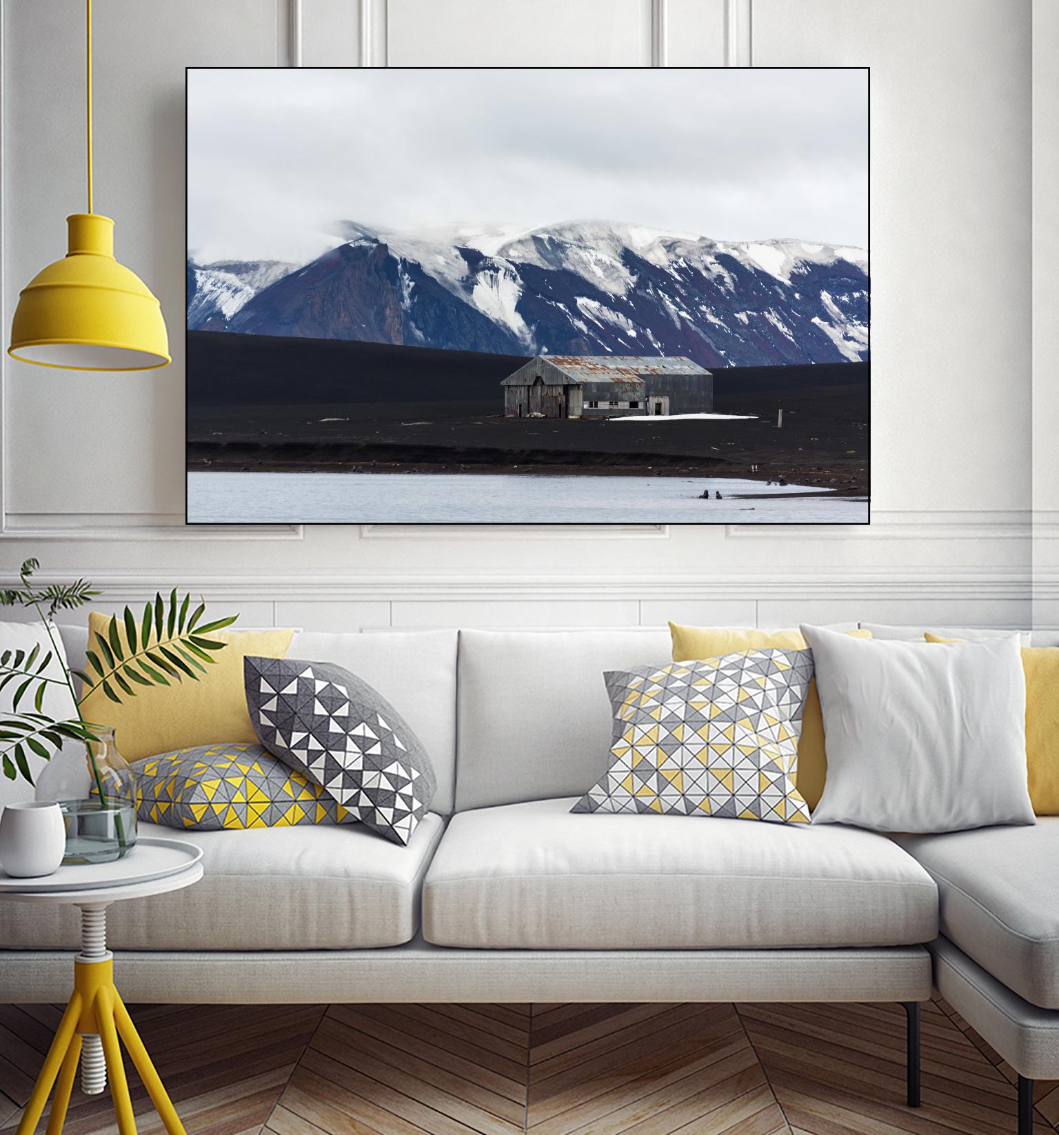 Whaler's Bay, Deception Island, Antarctica by Nick Jackson on GIANT ART - grey photo art