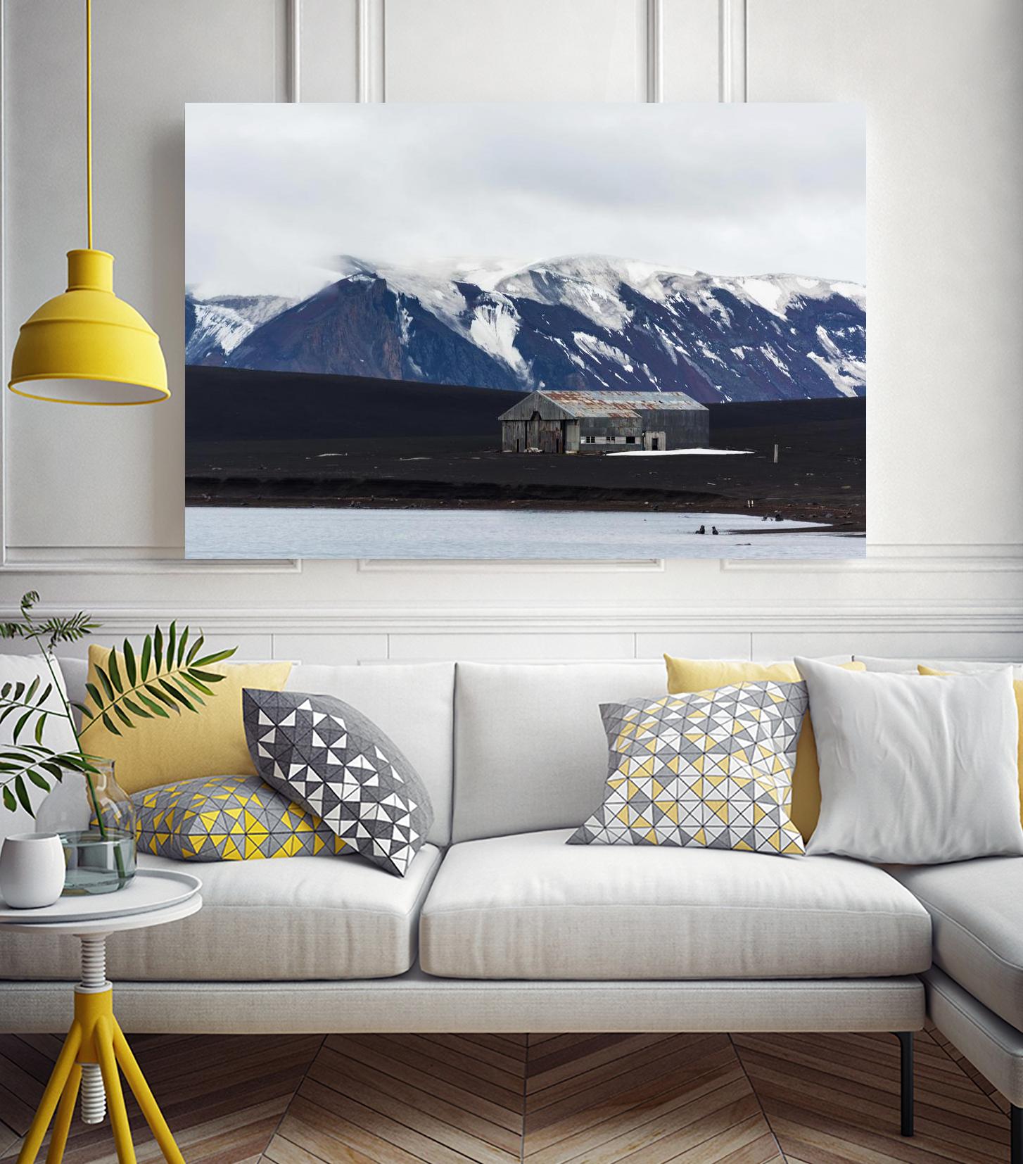 Whaler's Bay, Deception Island, Antarctica by Nick Jackson on GIANT ART - grey photo art