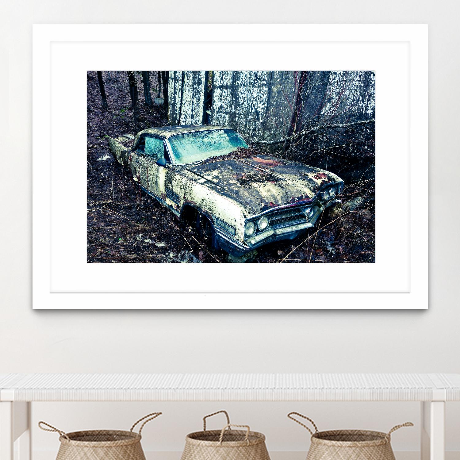 Car I by Jean-François Dupuis on GIANT ART - blue photography automobile