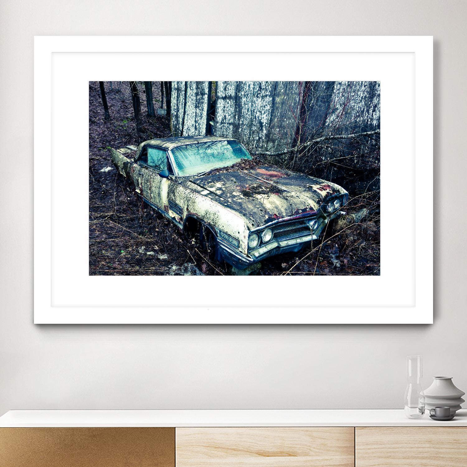 Car I by Jean-François Dupuis on GIANT ART - blue photography automobile