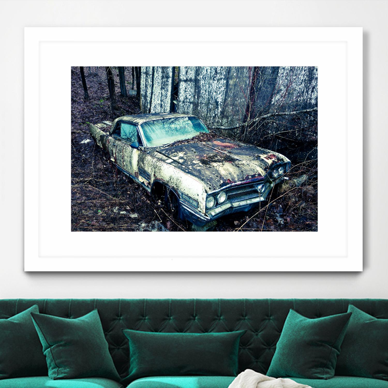 Car I by Jean-François Dupuis on GIANT ART - blue photography automobile