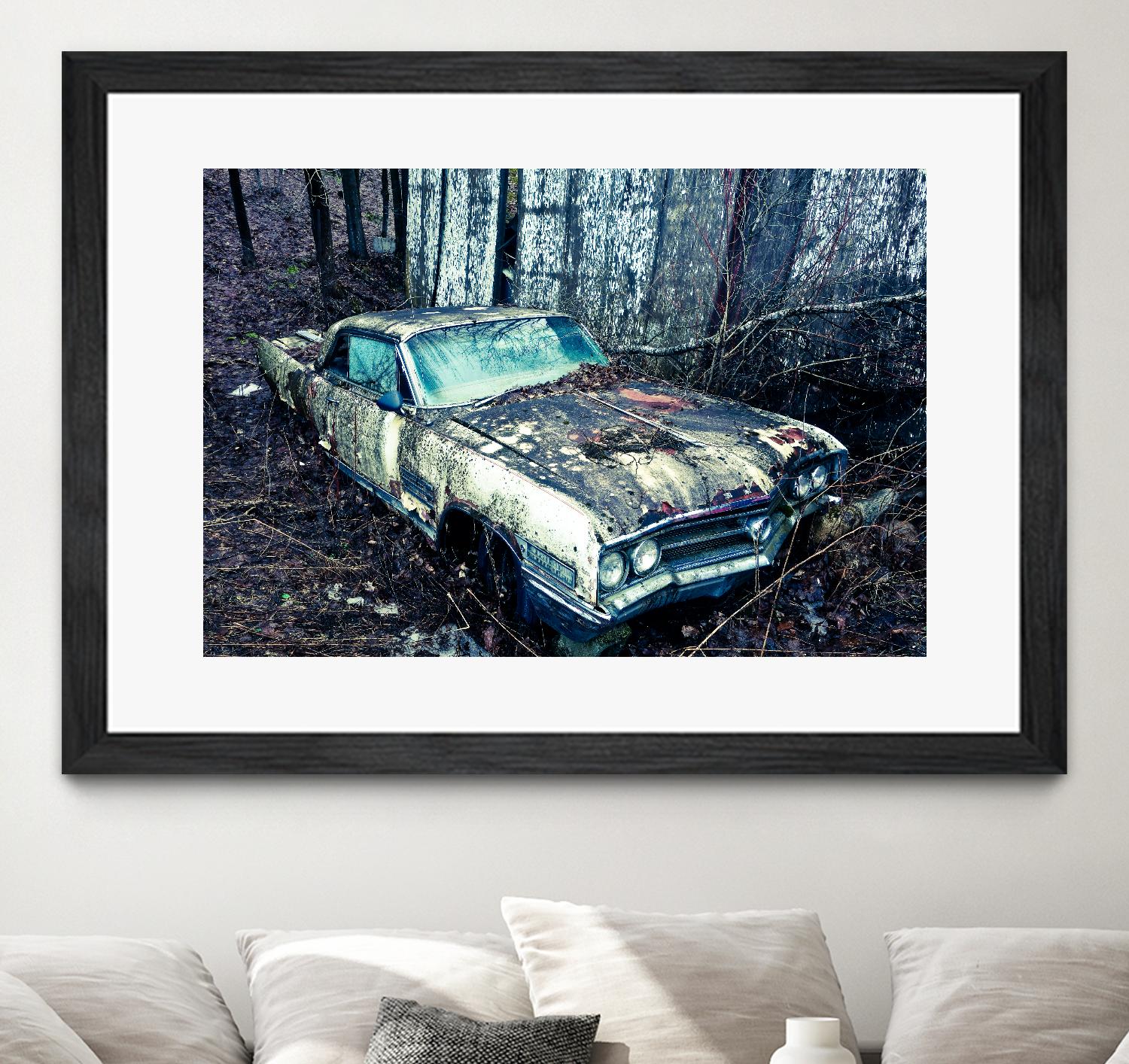 Car I by Jean-François Dupuis on GIANT ART - blue photography automobile