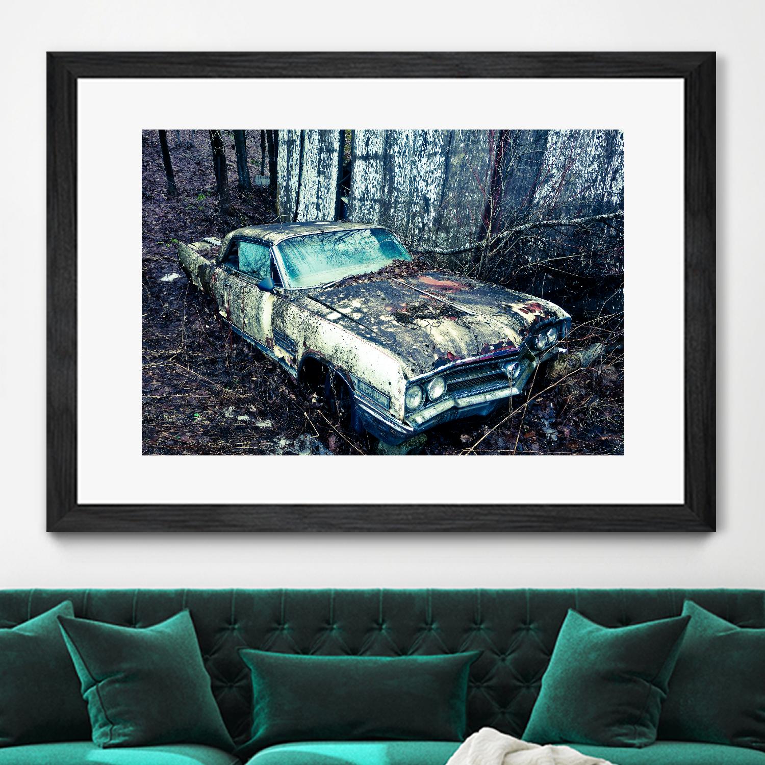 Car I by Jean-François Dupuis on GIANT ART - blue photography automobile