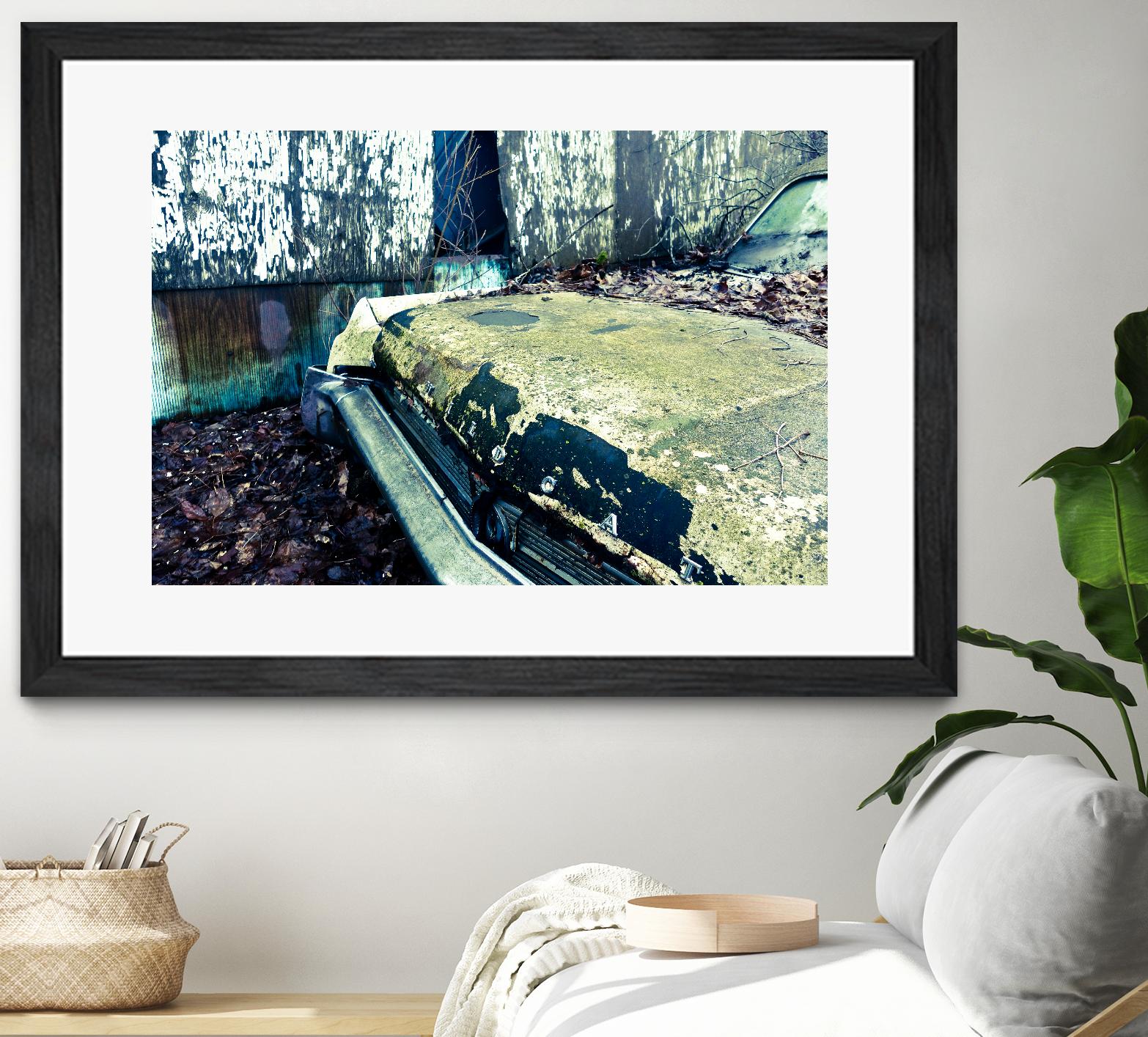 Car III by Jean-François Dupuis on GIANT ART - blue photography rust