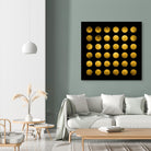 Golden Spots Black by Daniel Stanford on GIANT ART - gold shapes polka dots