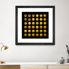 Golden Spots Black by Daniel Stanford on GIANT ART - gold shapes polka dots