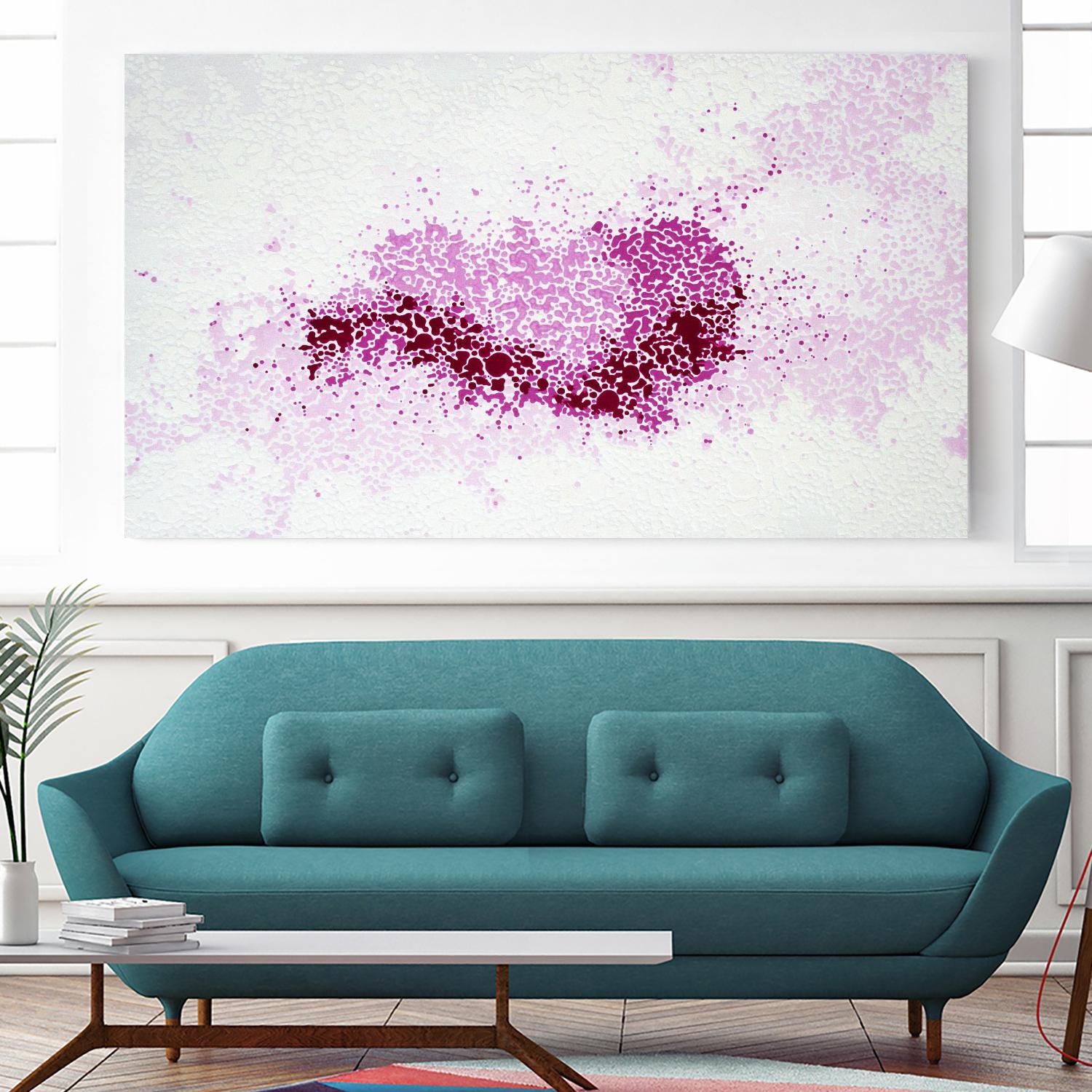 Hues of Quinacridone Violet by Claire Desjardins on GIANT ART - white abstract