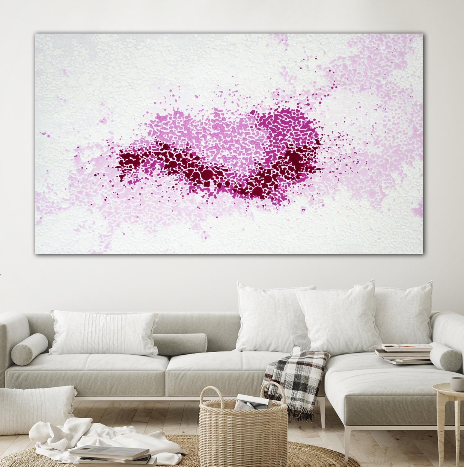 Hues of Quinacridone Violet by Claire Desjardins on GIANT ART - white abstract