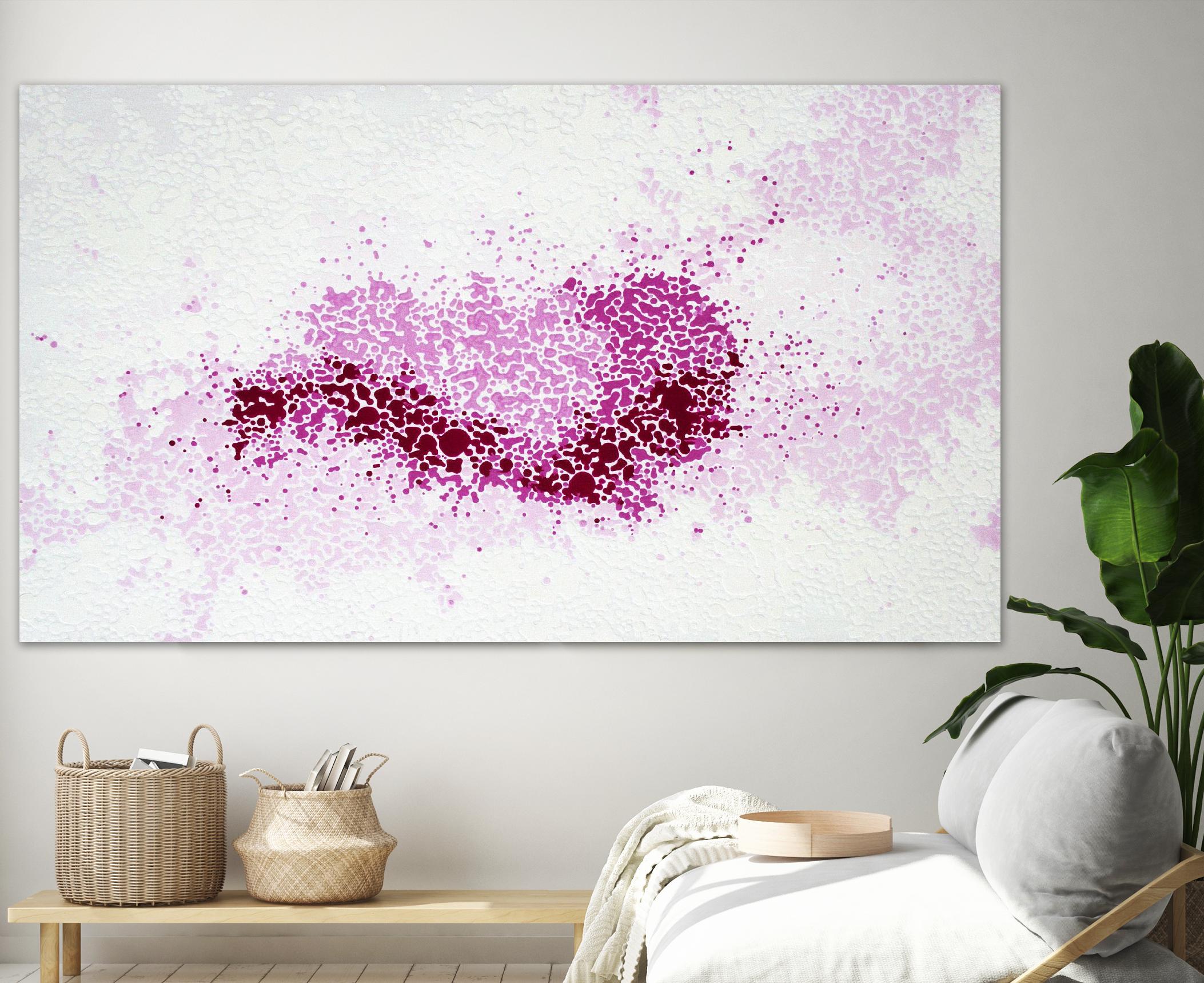 Hues of Quinacridone Violet by Claire Desjardins on GIANT ART - white abstract