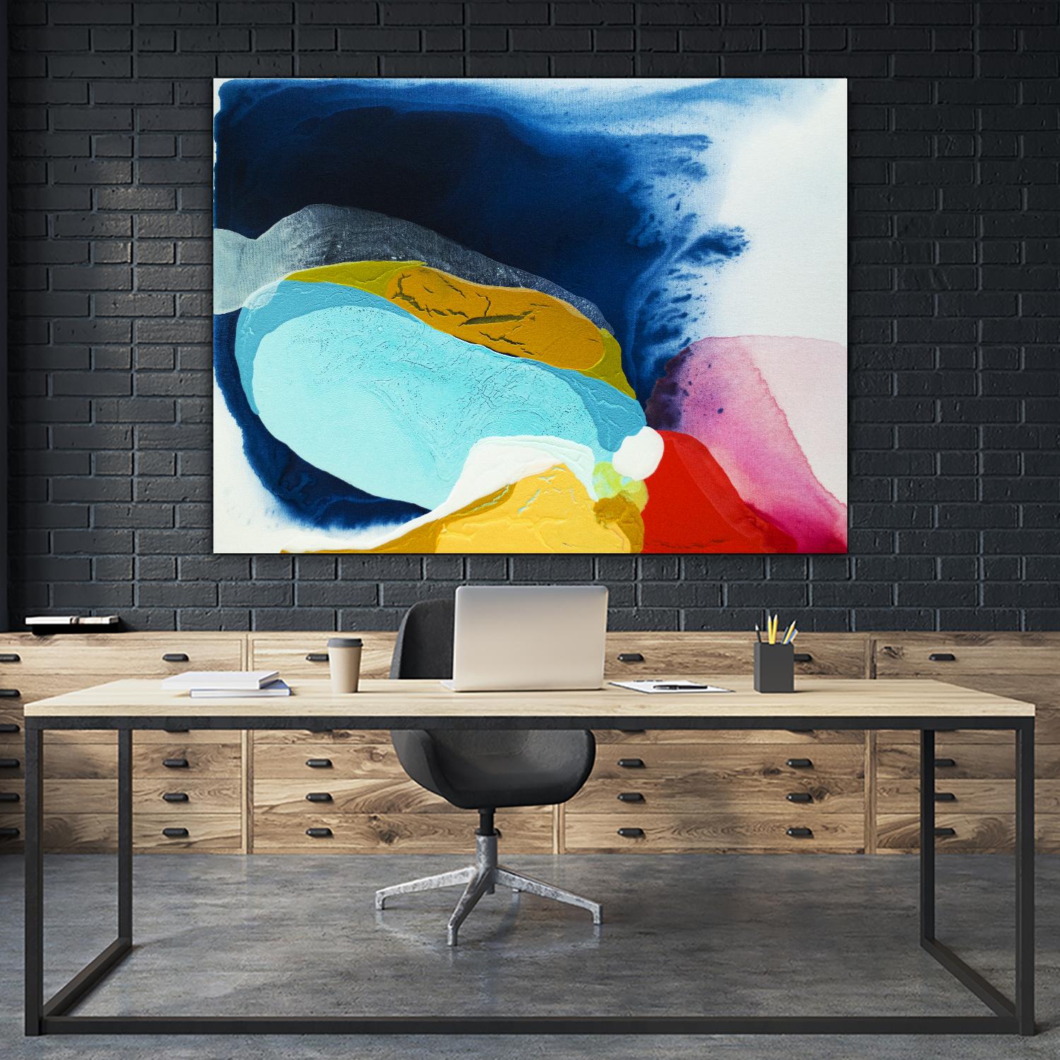 Maya IV by Claire Desjardins on GIANT ART - red abstract transparence