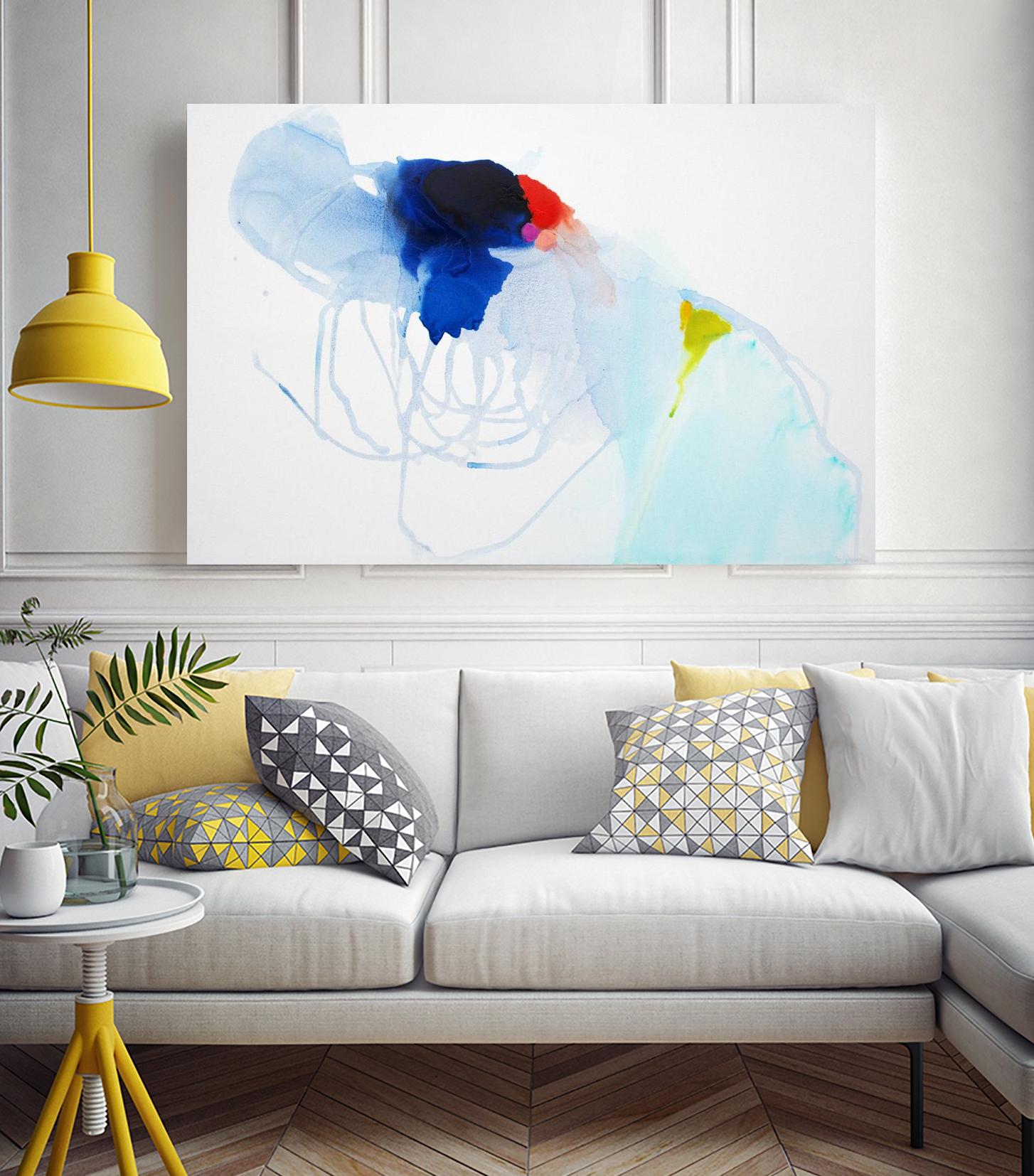 Backstage by Claire Desjardins on GIANT ART - white abstract artistes du québec